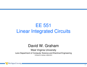 EE 551 Linear Integrated Circuits