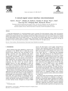 A mixed-signal sensor interface microinstrument