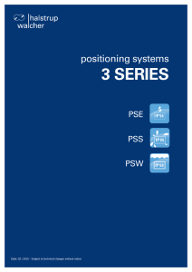 Positioning systems 3 series - halstrup