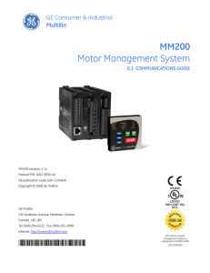 MM200 Motor Management System