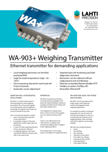 WA-903+ Weighing Transmitter