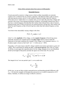 Notes follow and parts taken from Physics (6th Edition, Cutnell