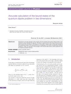 Accurate calculation of the bound states of the quantum