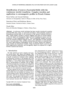 Identification of sources of potential fields with the continuous