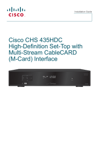 Cisco CHS 435 User Guide