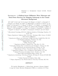 BOOMERANG: A Balloon-borne Millimeter Wave Telescope and