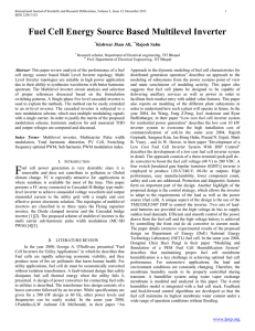 Fuel Cell Energy Source Based Multilevel Inverter