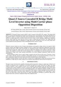 Quasi Z Source Cascaded H Bridge Multi Level Inverter