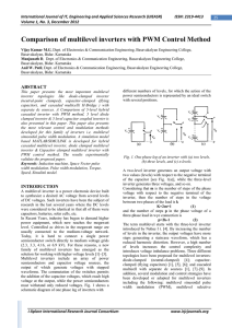 Comparison of multilevel inverters with PWM Control Method