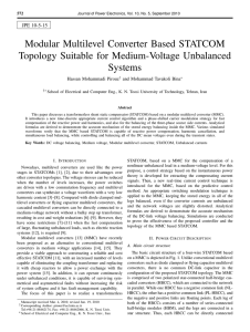 Modular Multilevel Converter Based STATCOM Topology Suitable