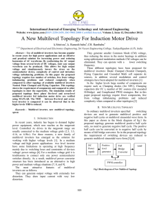 A New Multilevel Topology For Induction Motor Drive