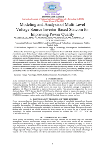 Modeling and Analysis of Multi Level Voltage Source Inverter Based