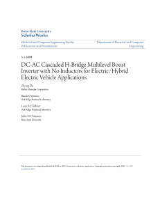 DC-AC Cascaded H-Bridge Multilevel Boost Inverter