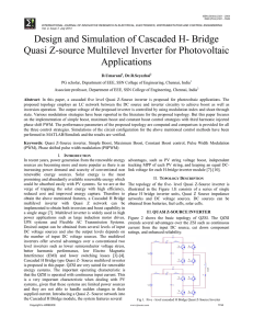 Design and Simulation of Cascaded H- Bridge Quasi Z