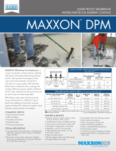maxxon® dpm - Maxxon Corporation