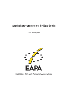 Asphalt pavements on bridge decks