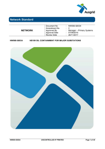 Network Standard - NS189 Oil Containment for