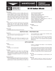 SC-20 Sodium Silicate