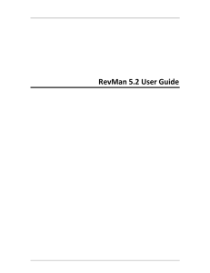 RevMan 5.2 User Guide