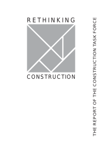 Rethinking Construction - Constructing Excellence