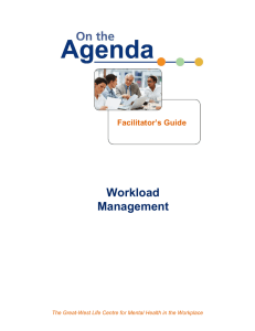 Workload Management - Workplace Strategies for Mental Health