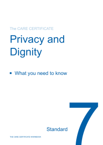 7. Privacy and dignity