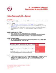 General - UL Standards