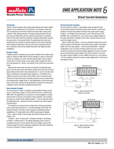 Direct Current Ammeters - Murata Power Solutions