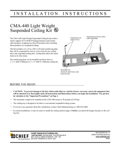 CMA-440 Light Weight Suspended Ceiling Kit