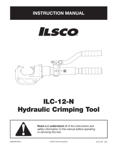 ILC-12-N Hydraulic Crimping Tool