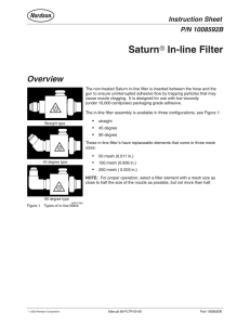 Saturnr In-line Filter