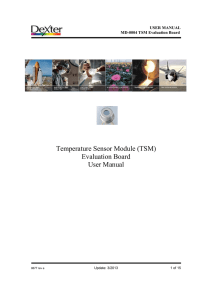 Temperature Sensor Module Evaluation Board User Manual