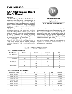 KAF-4320 Imager Board User`s Manual