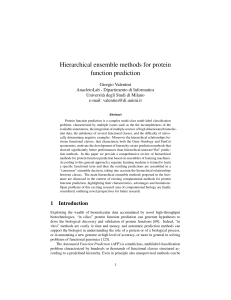 Hierarchical ensemble methods for protein function prediction