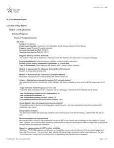 PLO Gap Analysis Report Lone Star College System Student