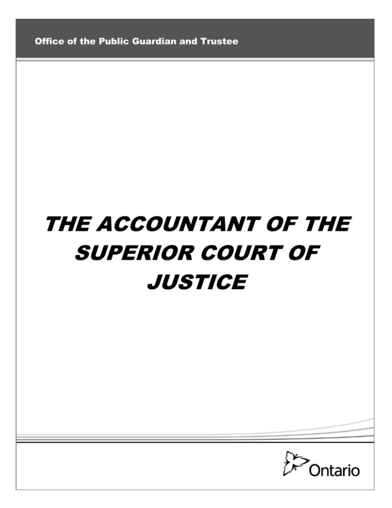 Accountant Of The Superior Court Of Justice