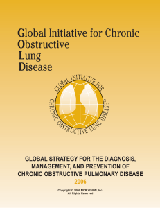 Global Initiative for Chronic Obstructive lung Disease (GOLD)