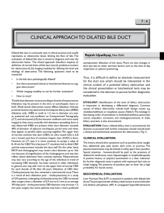 clinical approach to dilated bile duct
