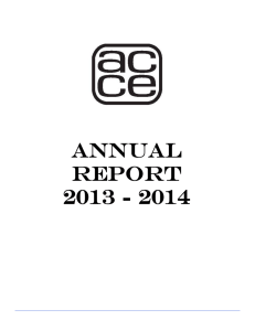 Annual Report 2014 - American Council for Construction Education