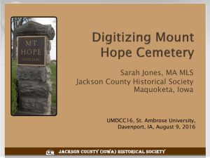 Digitizing Mount Hope Cemetery