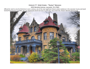 Historic PT Watt Estate - "Roslyn" Mansion