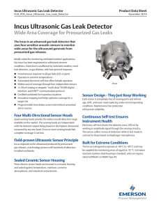 Emerson Incus Ultrasonic Gas Leak Detector Datasheet