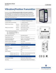 Vibration/Position Transmitter