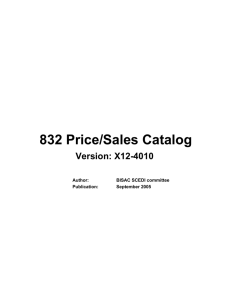 832 Price/Sales Catalog - BISG | Book Industry Study Group