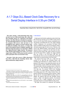 A 1.7 Gbps DLL-Based Clock Data Recovery for a Serial Display
