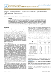 Adaptive Decision Feedback Equalization for Multi