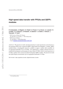 High-speed data transfer with FPGAs and QSFP+ modules