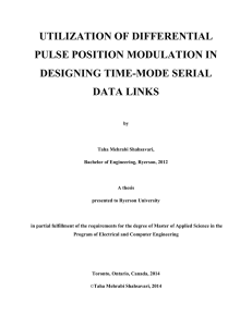 Utilization Of Differential Pulse Position Modulation In Designing