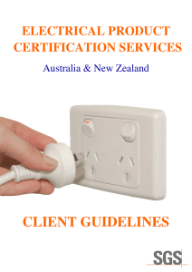 client guidelines electrical product certification