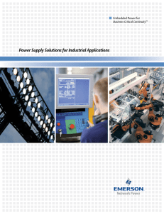 Power Supply Solutions for Industrial Applications